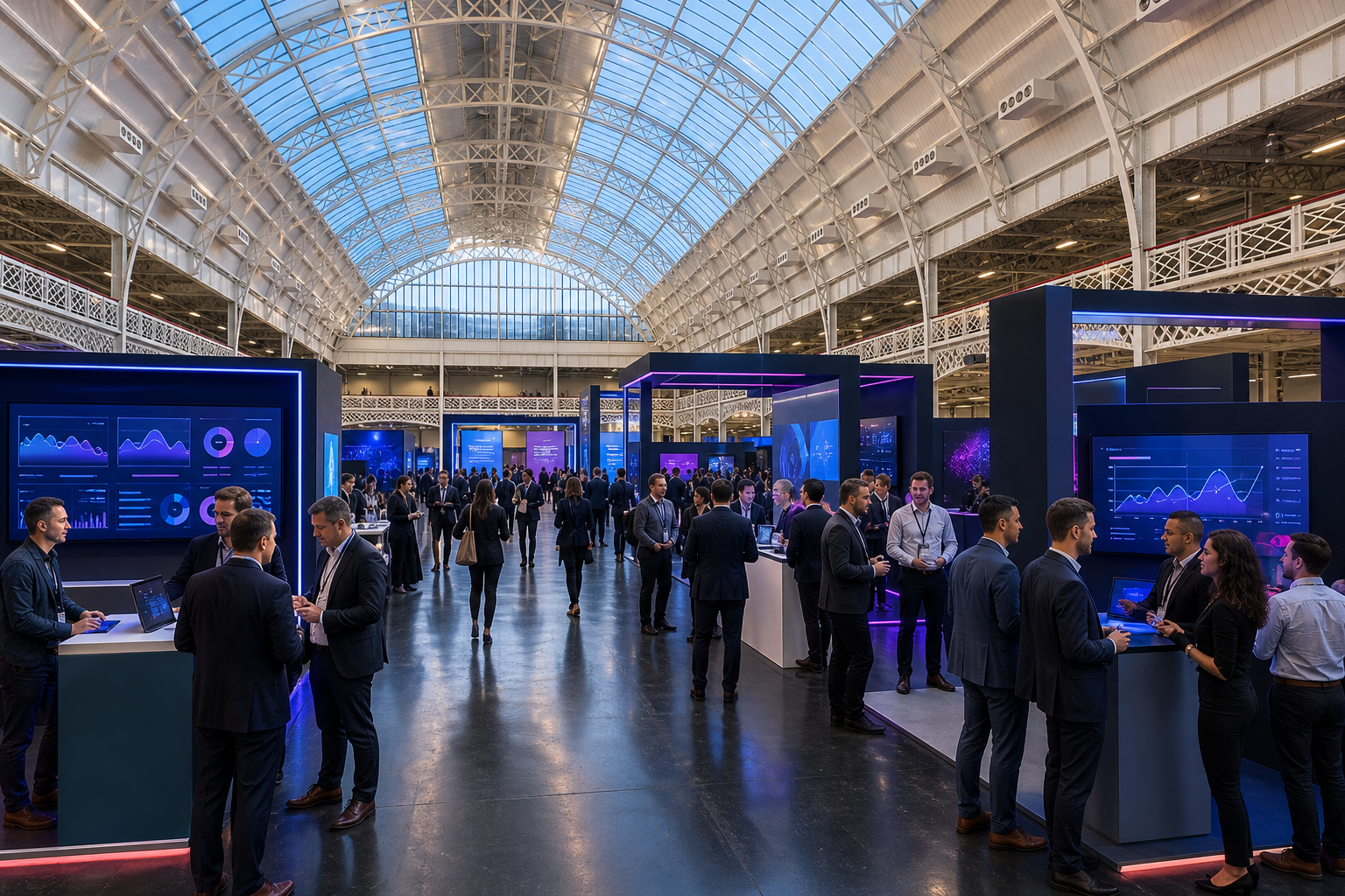 Agentic Expo exhibition floor concept at Olympia London
